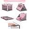 Show in main carousel: Petsfit Soft Sided 3-Door Collapsible Dog Crate, Pink, Medium slide 7 of 12
