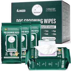 ATIFBOP Bamboo with Coconut Oil Dog Wipes, 400 count