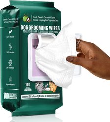 ATIFBOP Bamboo with Coconut Oil Dog Wipes, 100 count