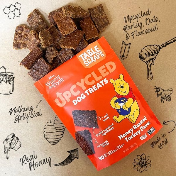 Disney Table Scraps Winnie the Pooh Honey Roasted Turkey Flavor Upcycled Dog Treats
