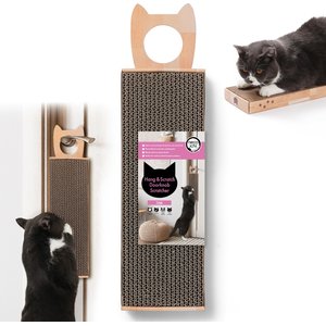 Necoichi Hang & Scratch Doorknob Scratcher, Oak
