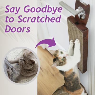 Show full view: Necoichi Hang & Scratch Doorknob Scratcher, Dark Cherry slide 3 of 6