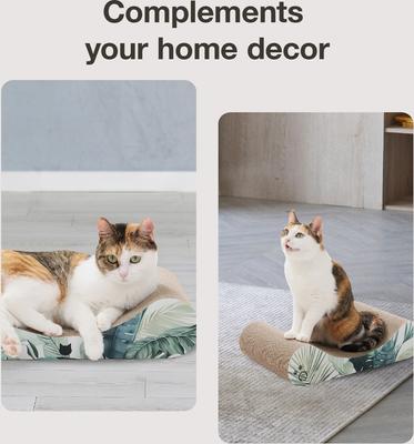 Show full view: Necoichi Premium Comfort Curved Cat Lounger, Go Green slide 6 of 6