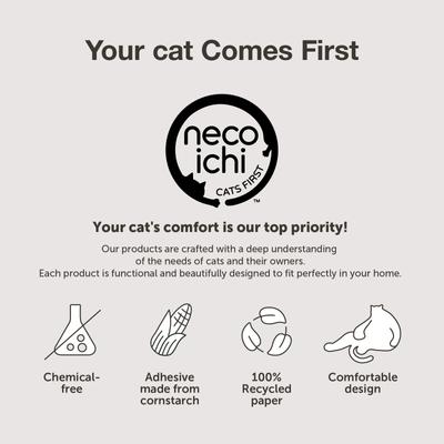 Show full view: Necoichi Premium Comfort Curved Cat Lounger, Go Green, Medium slide 5 of 8