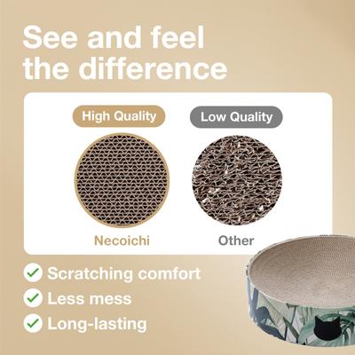 Show full view: Necoichi Cozy Cat Scratcher Bowl Toy, Go Green, X-Large slide 3 of 7