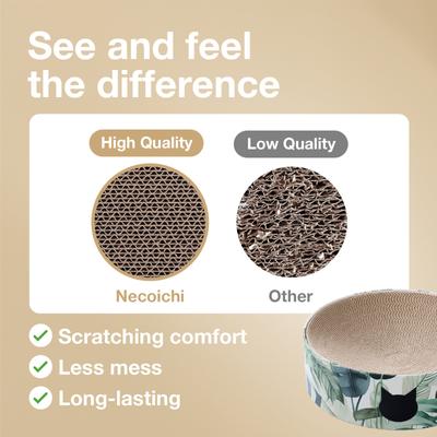 Show full view: Necoichi Cozy Cat Scratcher Bowl Replacement Pad, 2 count, Large, Go Green slide 3 of 9