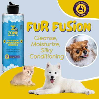Show full view: Zone Protects Pets Fur-Fusion Conditioning Shampoo, Mango Frost, 16-fl oz bottle slide 5 of 6