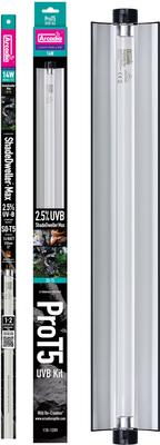 Show full view: Arcadia Reptile Pro T5 UVB Max Kit, ShadeDweller, 2.5% UVB, 14W, 22" slide 2 of 3