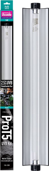 ペット照明 Arcadia Reptile Pro T5 UVB 24W 爬虫類 Arcadia Reptile Pro T5 UVB Kit, Desert, 12% UV-B, 24 Watts