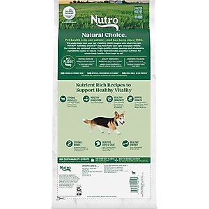 Nutro Natural Choice Senior Small Breed Chicken & Brown Rice Recipe Dry Dog Food, 5-lb bag