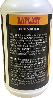 Show full view: J.M. Saddler Inc. Raplast Horse First Aid Spray, 8-fl oz bottle slide 2 of 3