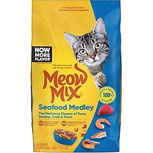 Meow Mix Seafood Medley Dry Cat Food, 3.15-lb bag