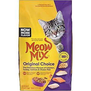 Meow Mix Original Choice Dry Cat Food, 3.15-lb bag