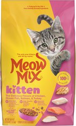 Meow Mix Kitten Li'l Nibbles Dry Cat Food, 3.15-lb bag