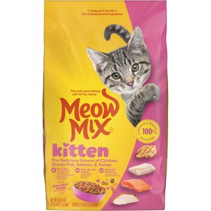 Meow Mix Kitten Li'l Nibbles Dry Cat Food, 3.15-lb bag