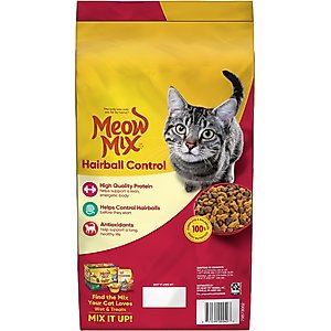 Meow Mix Hairball Control Dry Cat Food, 6.3-lb bag