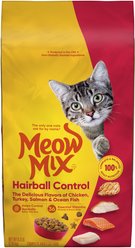 Meow Mix Hairball Control Dry Cat Food, 6.3-lb bag