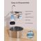 Show in main carousel: PEKTACO Stainless Steel Cat Water Fountain with Big Level Window, 3.2 liter slide 5 of 8