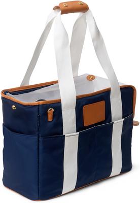 Show full view: Boulevard Pluto Personalized Dog & Cat Carrier Tote, Navy slide 2 of 9