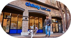 The exterior of Chewy Vet Care The Triangle