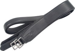 M. Toulouse Platinum Double Leather Comfort Stirrup Leathers, Black, 2 x 54-in