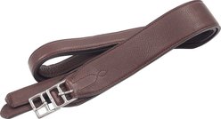 M. Toulouse Platinum Double Leather Comfort Stirrup Leathers, Chocolate, 2 x 60-in