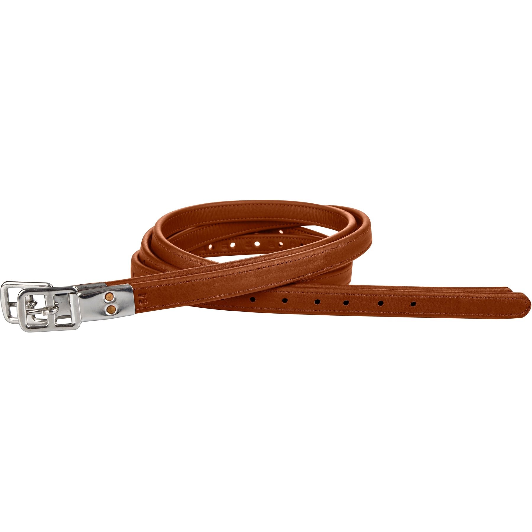 M. Toulouse 3 Fold Double Leather Stirrup Leathers, Cognac, 3/4 x 54-in