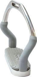 Flex Rider 6-Way Ultimate Movement Stirrups, Stainless Steel with Grey Rubber, 4.5-in slide 2 of 3