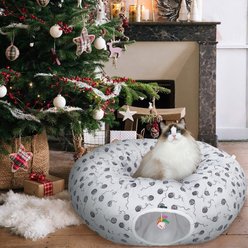 Ownpets Donut Tunnel Bed Cat Toy, Grey, Large slide 2 of 8