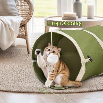 Show full view: Ownpets Cactus Tunnel Cat Toy, Green, Medium slide 2 of 8