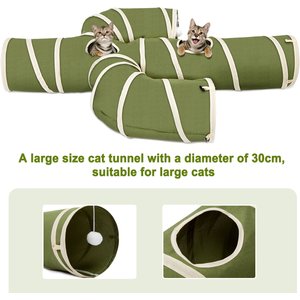 Ownpets Cactus Tunnel Cat Toy, Green, Medium