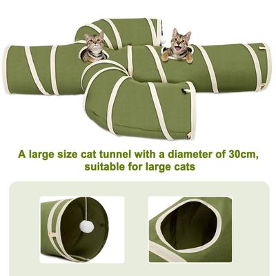Show full view: Ownpets Cactus Tunnel Cat Toy, Green, Medium slide 4 of 8