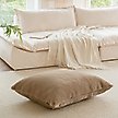 Show in main carousel: Allisandro Extra Soft Faux Fur Pillow Dog Bed with Removable Cover, Brown, X-Large slide 6 of 7