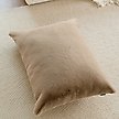 Show in main carousel: Allisandro Extra Soft Faux Fur Pillow Dog Bed with Removable Cover, Brown, X-Large slide 3 of 7