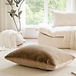 Show in main carousel: Allisandro Extra Soft Faux Fur Pillow Dog Bed with Removable Cover, Brown, X-Large slide 2 of 7