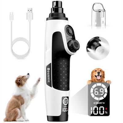 BOUSNIC Smart 6-Speed Quiet Cat & Dog Nail Grinder, White - Chewy.com
