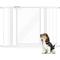 Show in main carousel: Unipaws Plastic & Steel Transparent Walkthrough Dog Gate, White slide 2 of 7
