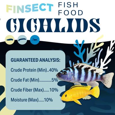Show full view: Finsect Cichlid Fish food, 3-oz slide 6 of 8
