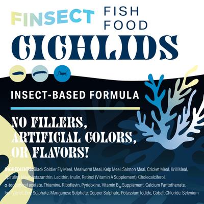 Show full view: Finsect Cichlid Fish food, 3-oz slide 5 of 8