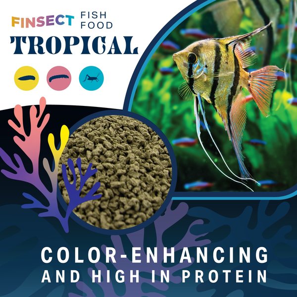 Finsect Tropical Fish Food, 3-oz