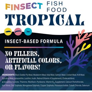 Finsect Tropical Fish Food, 3-oz