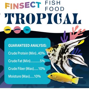 Finsect Tropical Fish Food, 3-oz