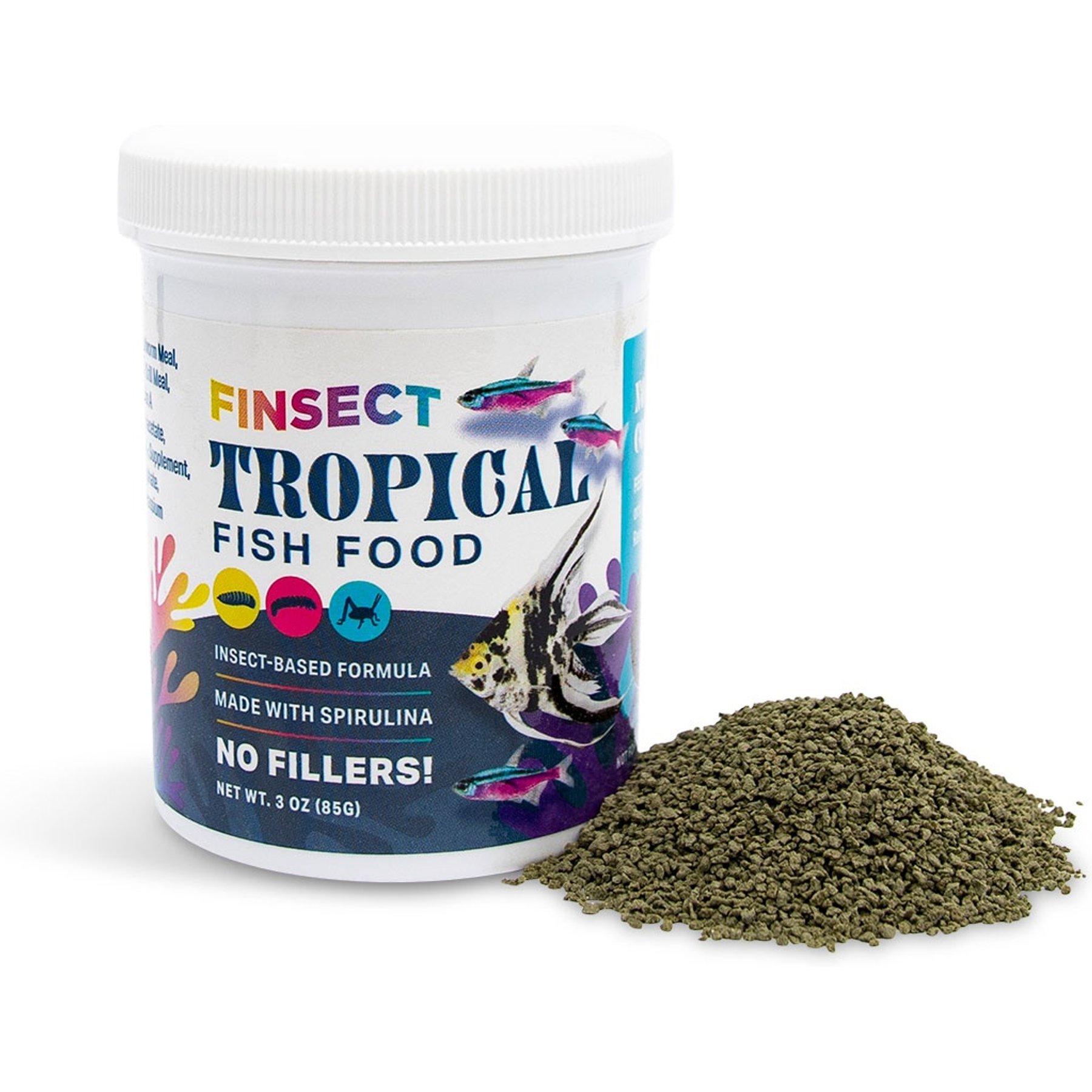 Finsect Tropical Fish Food, 3-oz