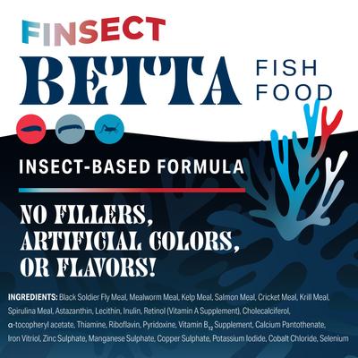 Show full view: Finsect Betta Fish Food, 1-oz slide 5 of 8