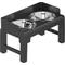 Show in main carousel: HANAMYA Elevated Dog Bowls with Adjustable Legs, Black, 6-cup slide 1 of 6