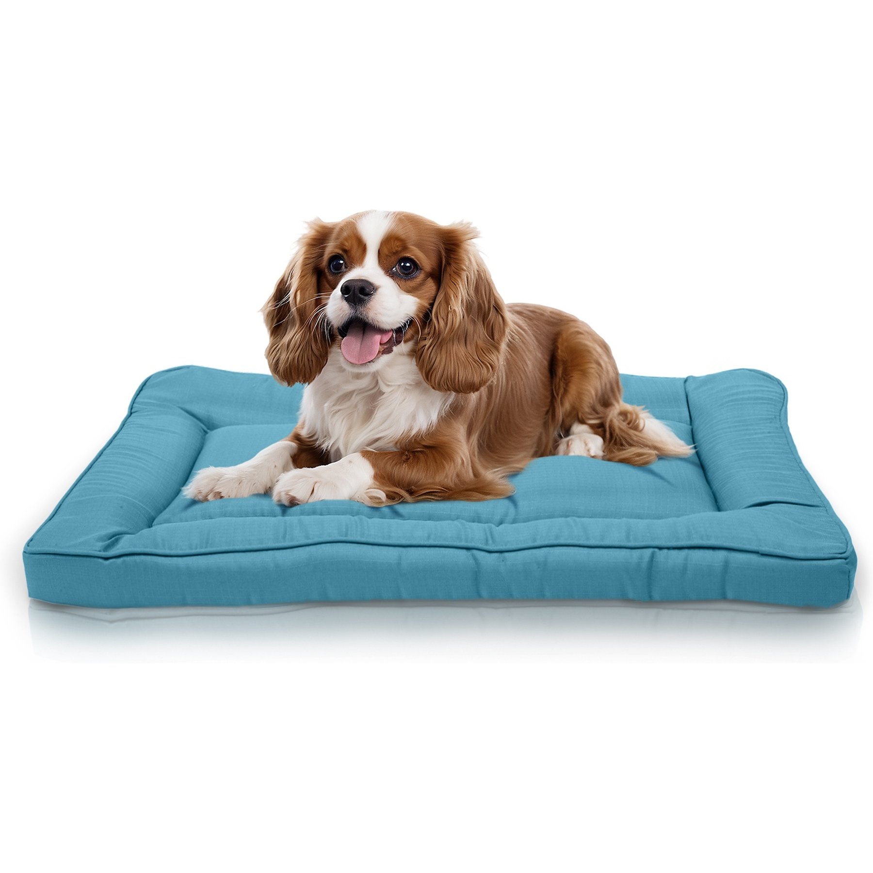 Precious Tails Orthopedic Cat & Dog Bed Crate Mat, Teal, Large