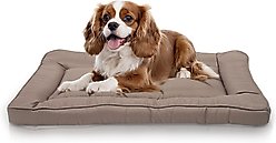 Precious Tails Orthopedic Cat & Dog Bed Crate Mat, Mocha, Large