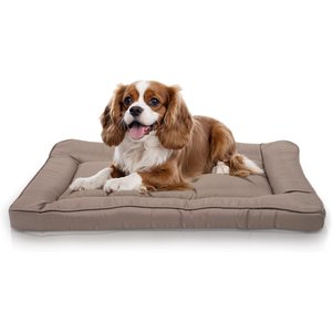 Precious Tails Orthopedic Cat & Dog Bed Crate Mat, Mocha, Large