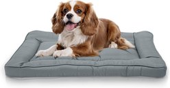 Precious Tails Orthopedic Cat & Dog Bed Crate Mat, Gray, Small