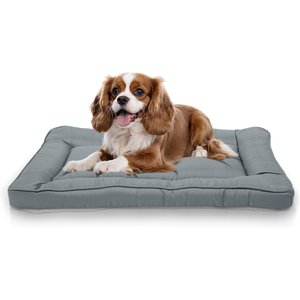 Precious Tails Orthopedic Cat & Dog Bed Crate Mat, Gray, Small